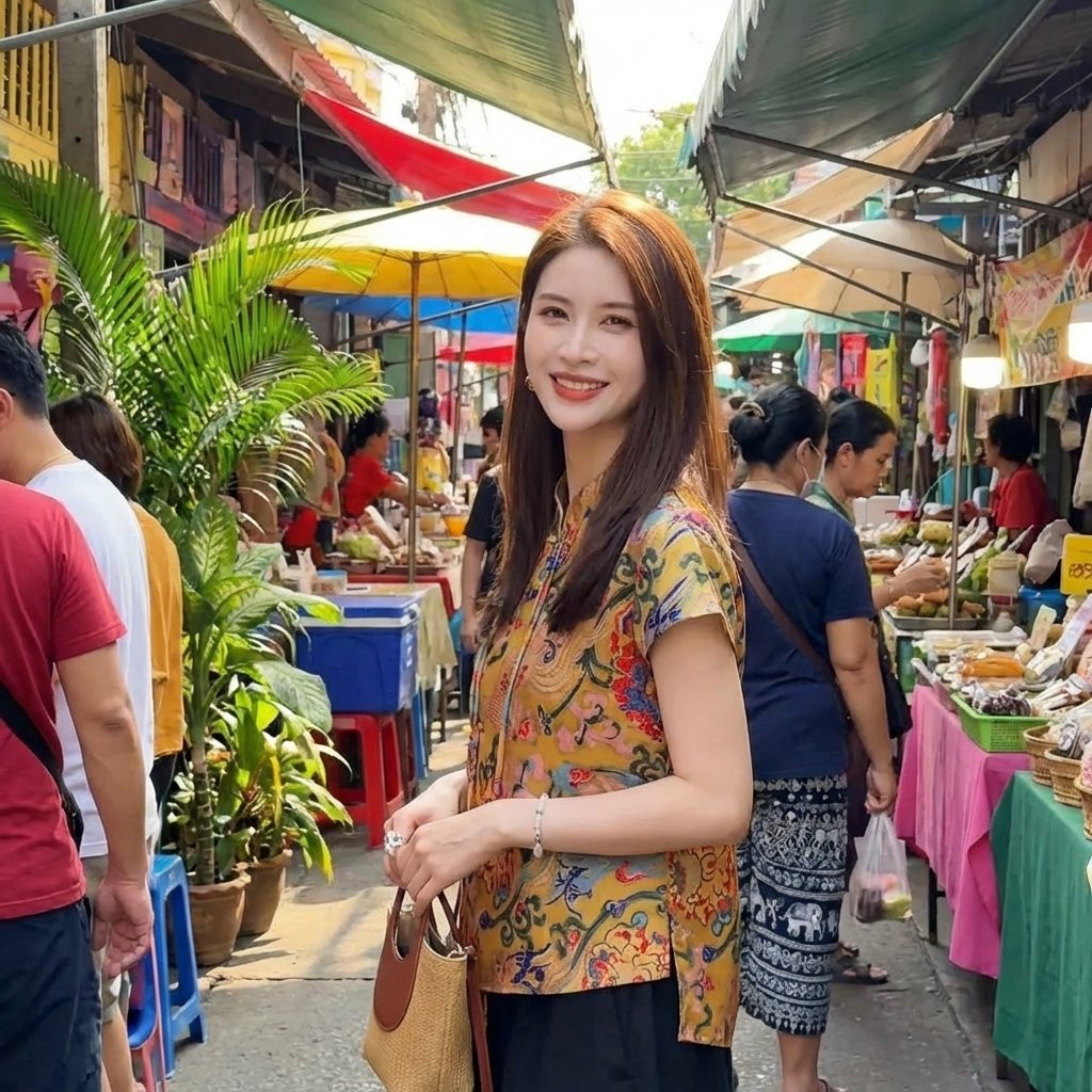 Premium Olive Print Mandarin Collar Blouse: Elegant Short-Sleeve Chinese Heritage Top - Image 5